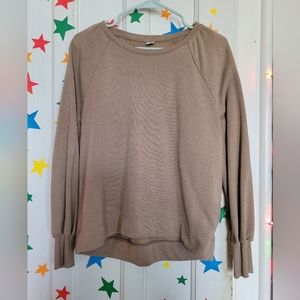 Old Navy Tan Crew Neck Long Sleeve Sweatshirt